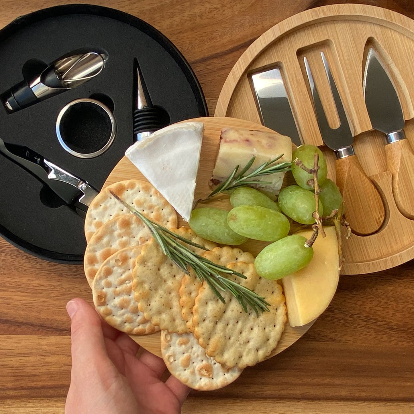 Bamboo Cheese Board Knife Set